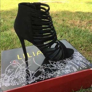 Black Strappy Heels